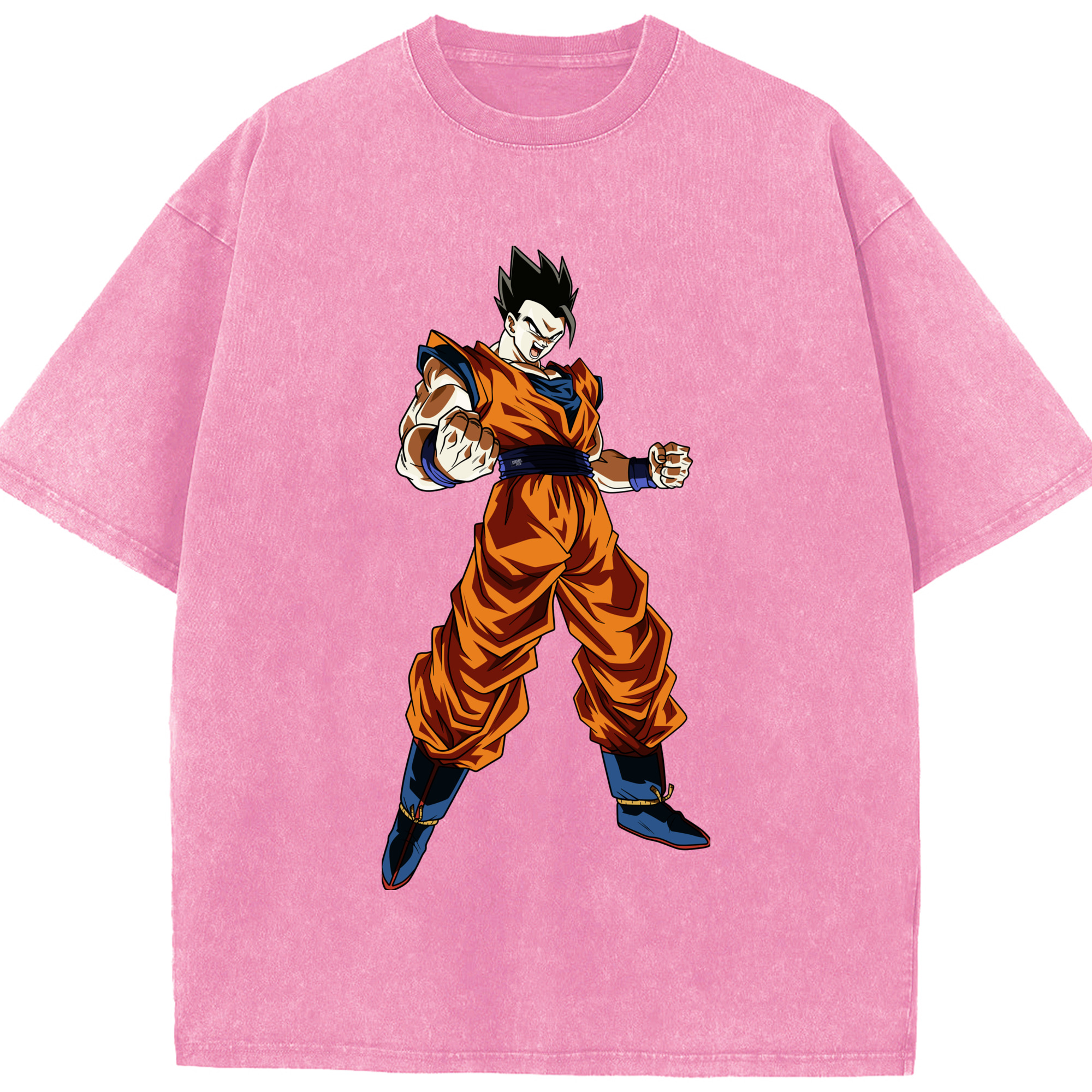 （画像用） ドラゴンボール 孫 悟飯（そんごはん）DRAGON BALL Son Gohan 綿100% ヴィンテージ風 半袖Tシャツ（フロントプリント）